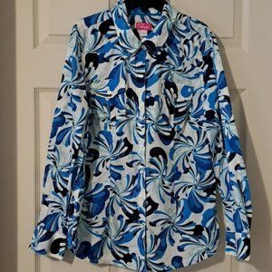 Cappagallo Button Down Long Sleeve Blouse